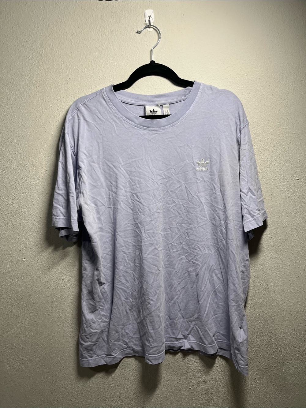 Adidas Men’s Light Lavender Crewneck T-Shirt